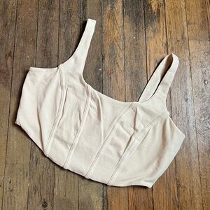 2 Corset style cropped tank top (scroll for second top)